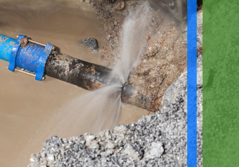 burst pipe