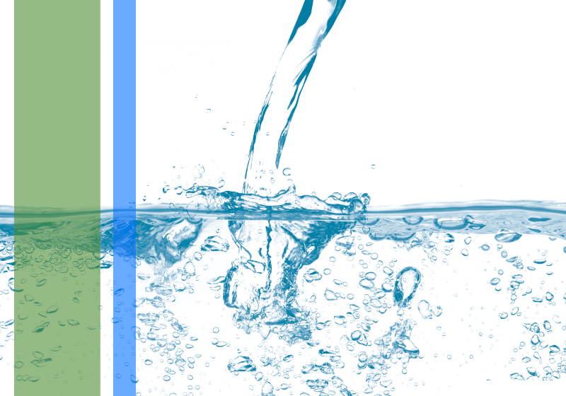 Clean, clear water splashing.