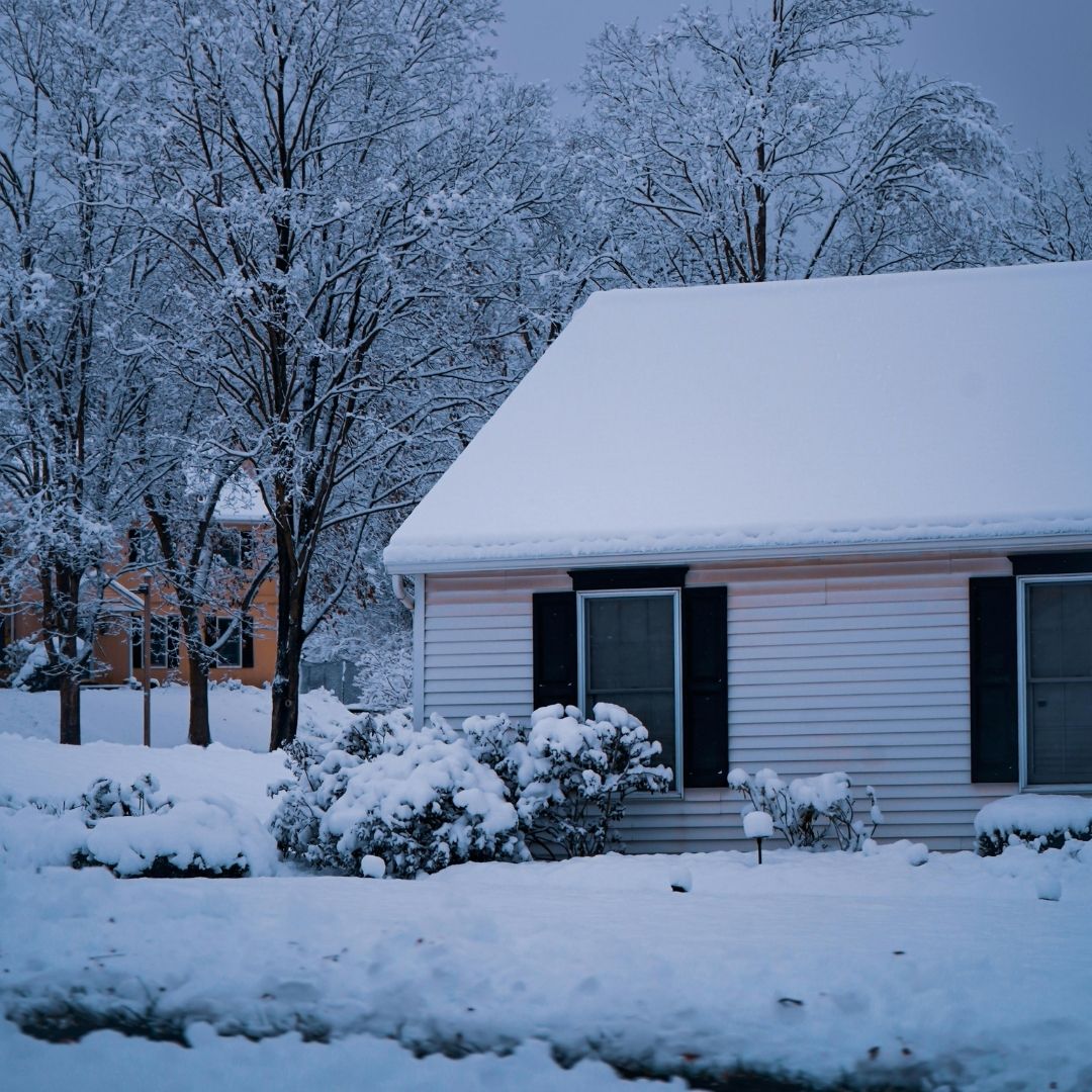 house in winter